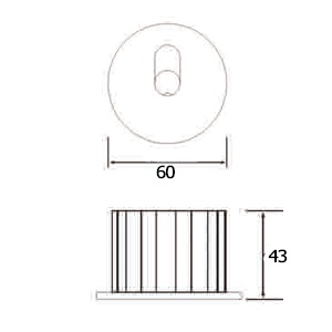ขนาด โคมไฟบันไดLED SHELBY-R 3W