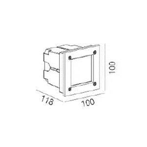 ขนาดโคมไฟขั้นบันได-STEP-OB-G4