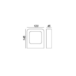DRAWING โคมไฟติดผนังภายนอก SCOTT