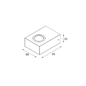 DRAWING โคมไฟติดผนังภายนอก TALA-S1