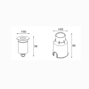 DRAWING โคมไฟฝังผนังใต้น้ำ RUW-3RGB