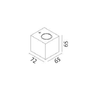 Drawing-โคมไฟตกแต่งผนัง CUBE-1 LED 3W