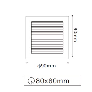 drawing โคมไฟเสตปไลท์ ภายใน Step light led STEP-D LED 1W