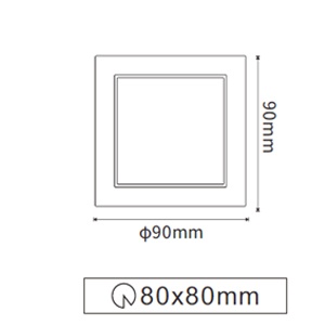 drawing โคมไฟเสตปไลท์ ภายใน Step light led STEP-E LED 1W
