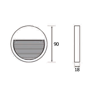 โคมไฟบันไดติดลอย MONA-R LED 3W