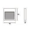 โคมไฟบันไดติดลอย MONA-S LED 3W