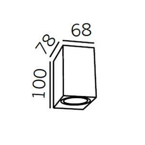 ขนาดไฟผนัง LED Outdoor wall lamp ELLY-1 6W